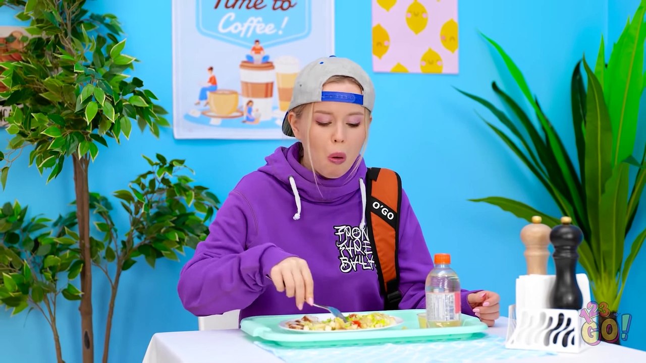 11 TYPES OF STUDENTS AT THE SCHOOL LUNCH || Relatable & Funny Situations | Back to School by 123 GO!