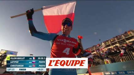 Le résumé de la poursuite du Grand-Bornand, remportée par Fillon Maillet - Biathlon - CM (H)