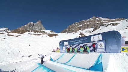 Jakob Dusek sur la plus haute marche du podium - Snowboardcross (H) - CdM