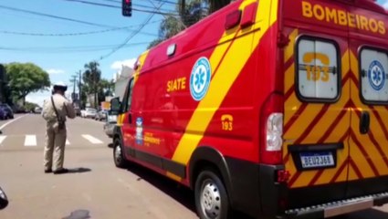 Mais um motociclista fica ferido em acidente no Centro de Cascavel