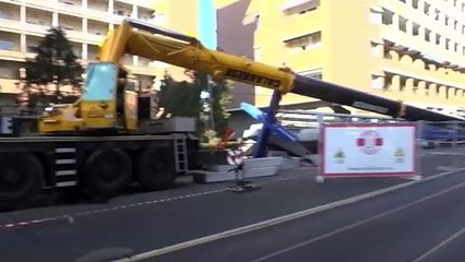 Összeomlott két daru az észak-olaszországi Torinóban