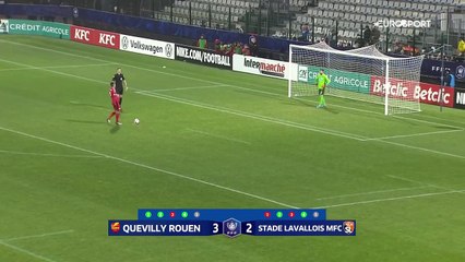 Quevilly-Rouen fait chuter Laval aux tirs au but : la fin de la séance en vidéo