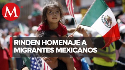 Rinden homenaje a migrantes mexicanos radicados en Estados Unidos