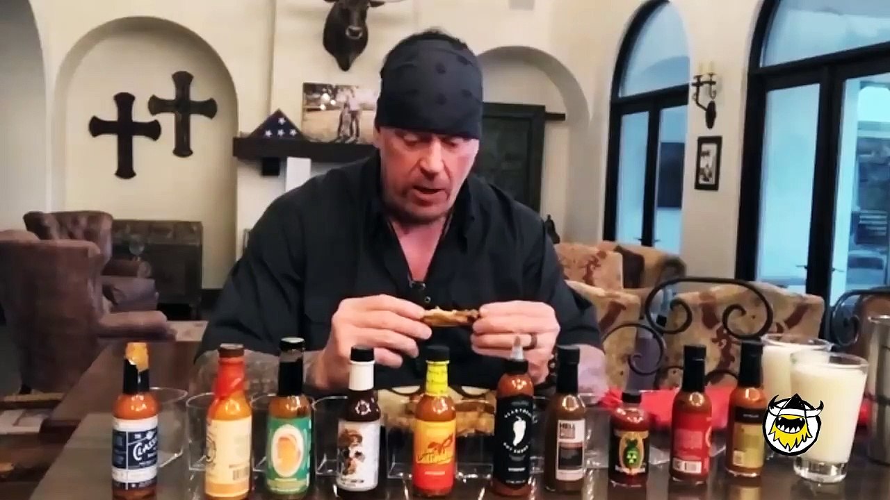 The Undertaker Takes Care of Business While Eating Spicy Wings
