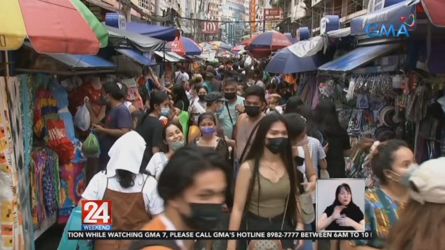 Mga namimili sa Divisoria, dagsa; pulisya, nag-iikot para ipaalalang sundin ang health protocols | 24 Oras Weekend