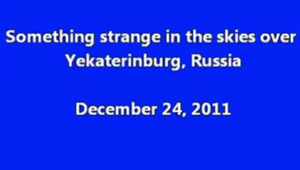 Real UFO FLEET  appeared in the sky Yekaterinburg  Russia December  2011