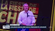 Eleitores chilenos escolhem o novo presidente do país amanhã. O segundo turno já é um dos mais disputados dos últimos tempos. A expectativa é grande, como mostra, de Santiago, o repórter Rafael Carneiro.