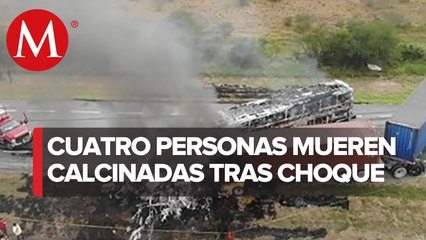 En Tamaulipas un autobús se impacta contra tráiler; hay 4 muertos