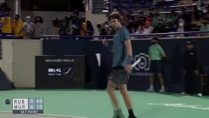 Abu Dhabi - Rublev titré face à Murray