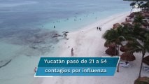 Yucatán, tercer lugar a nivel nacional en contagios por influenza al triplicar casos