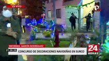 Surco: vecinos se organizan y participan en concurso de decoraciones navideñas