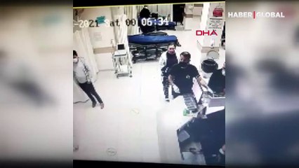 Aydın Didim'de bir kişi alkollü geldiği hastanede doktora kafa atıp kaşını yardı