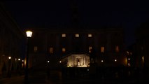 Il Campidoglio si illumina di verde per chiedere all'Europa di tornare ad accogliere i migranti