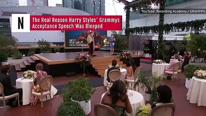 The Real Reason Harry Styles' Grammys Acceptance Speech Was Bleeped