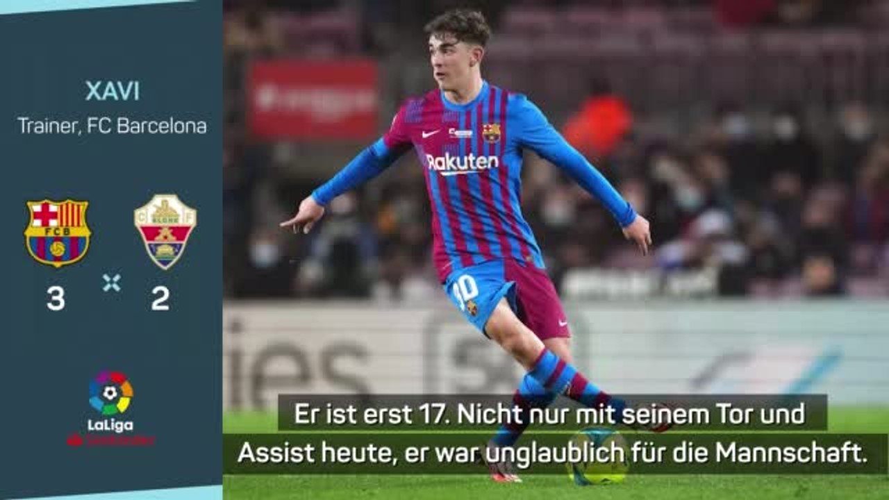 Xavi nach sieg: "gavi ist unglaublich"