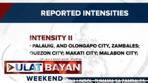 Magnitude 4.7 na lindol, tumama sa Zambales; Pagyanig, naramdaman din sa ilang lugar sa NCR