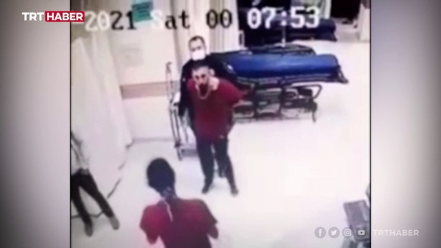 Alkollü adam doktora kafa attı