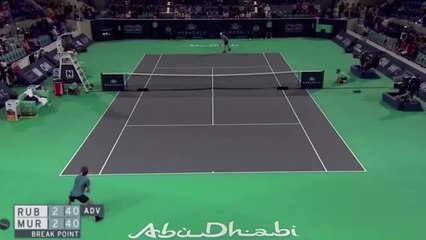 Download Video: Rublev beats resilient Murray to win Abu Dhabi exhibition event