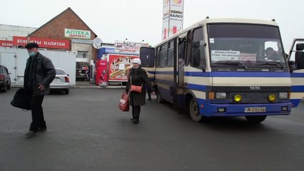 Ucranianos com medo da guerra