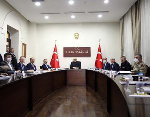 BAKAN SOYLU, KİLİS'TE 'GÜVENLİK TOPLANTISI'NA KATILDI