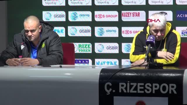 SPOR Çaykur Rizespor - Öznur Kablo Yeni Malatyaspor maçının ardından