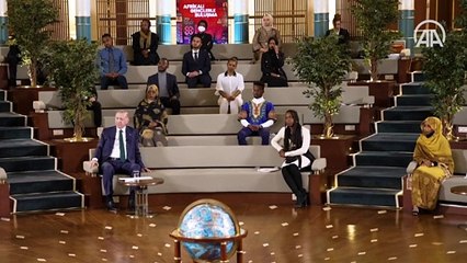 Cumhurbaşkanı Erdoğan, Afrikalı gençlerle buluştu