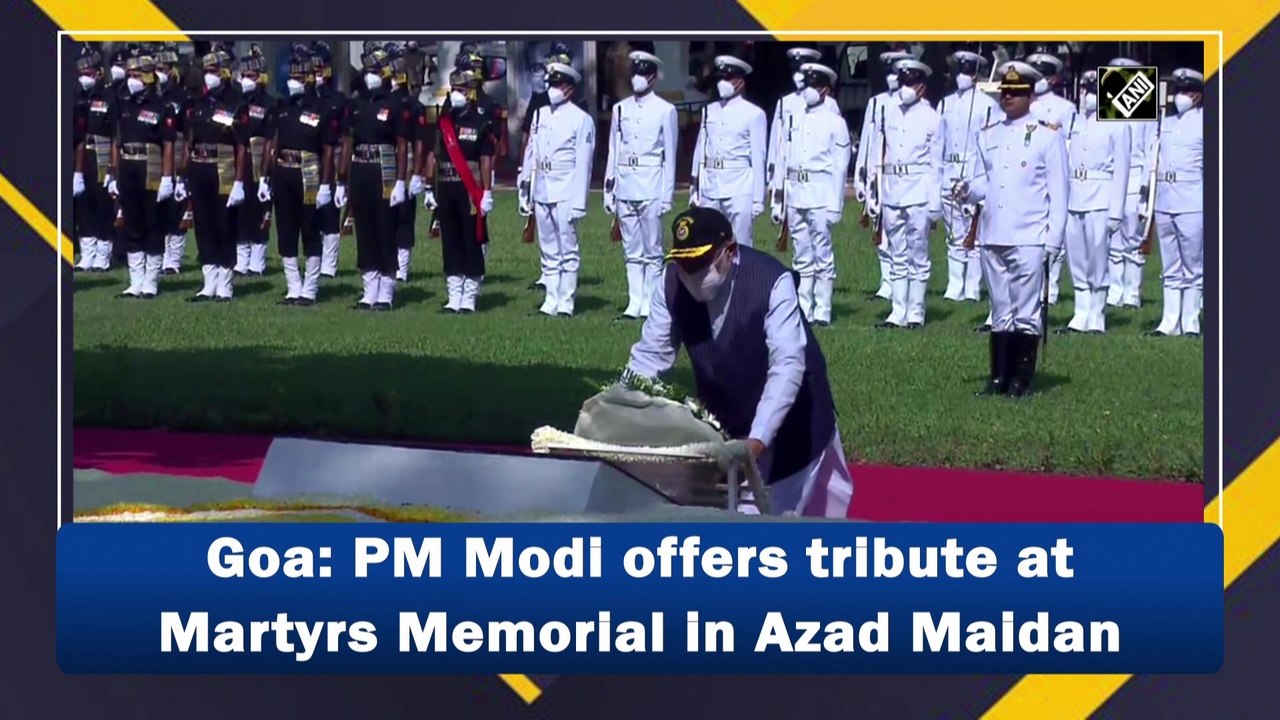 PM Modi offers floral tributes at Martyrs' Memorial on Goa Liberation Day