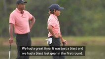 'We had a blast' - Woods playing with son Charlie