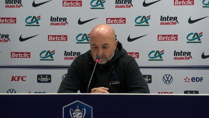 La réaction de Jorge Sampaoli après la victoire de l'OM 4/1 contre Cannet-Rocheville