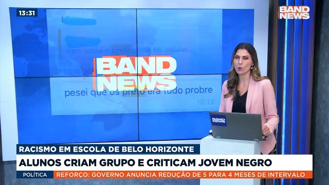 Em mensagens de alunos do Colégio Cristão Ver, na região noroeste de Belo Horizonte, colegas de classe disseram que tinham saudades de quando preto era só escravo