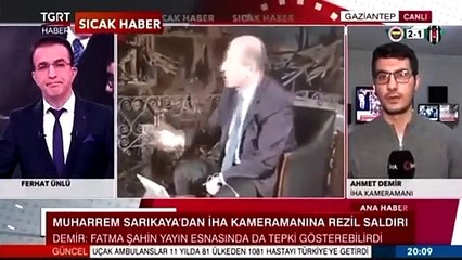 Muharrem Sarıkaya'nın tokat atarak ittiği muhabir: Yaşlı ve hasta bir annem var; bunun yayılmasını istemedim