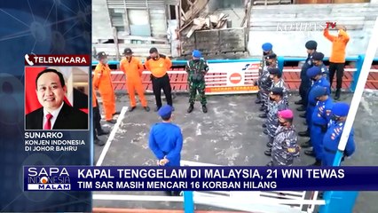 Kapal Pekerja Migran Ilegal Tenggelam di Perairan Johor, 21 WNI Meninggal Dunia