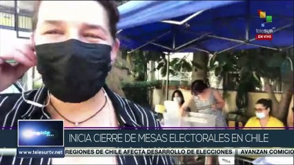 Inicia cierre de mesas electorales en Chile