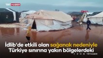 İdlib'de sağanak: Çadır kamplar su altında kaldı