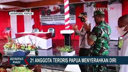 Ucapkan Janji dan Cium Bendera Merah Putih, 21 Anggota KKB Papua Kembali ke NKRI