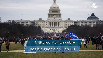 Generales retirados advierten sobre posible "insurrección o guerra civil" en EU en 2024
