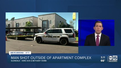 Man shot outside apartment complex in Glendale