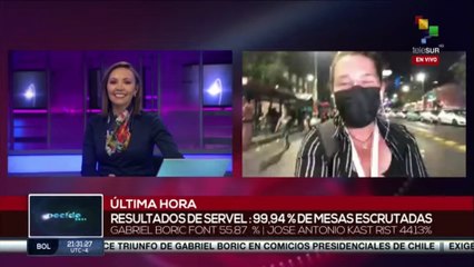 Chile: Gabriel Boric celebra junto al pueblo victoria como nuevo Presidente