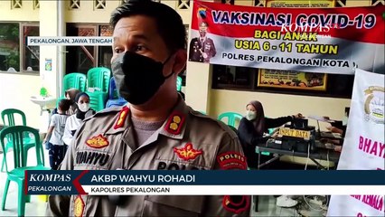 Vaksinasi Anak Digelar di Kantor Polisi