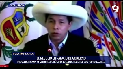 ¡Exclusivo!  Proveedor gana 74 millones de dólares luego de reunirse con Castillo en Palacio
