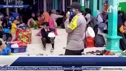 JALAN KAKI, POLISI INGATKAN PELAJAR PROTOKOL KESEHATAN - MonologisTV