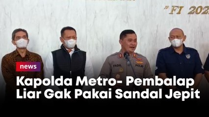 Diajar Pelatih dan Dapat Seragam, Kapolda Metro- Pembalap Liar Gak Pakai Sandal Jepit Lagi