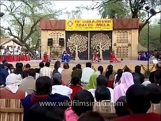 Bhavai Rajasthani dance during the 19th Surajkund Mela