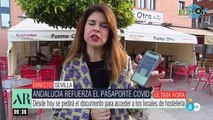 La respuesta del cliente de un bar sobre el Pasaporte Covid deja en blanco a una reportera de Telecinco- 