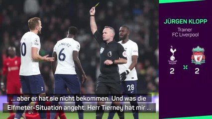 Klopp: "Harry Kane hätte Rot sehen müssen"