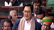 Kiren Rijiju presents Election Laws Amendment Bill