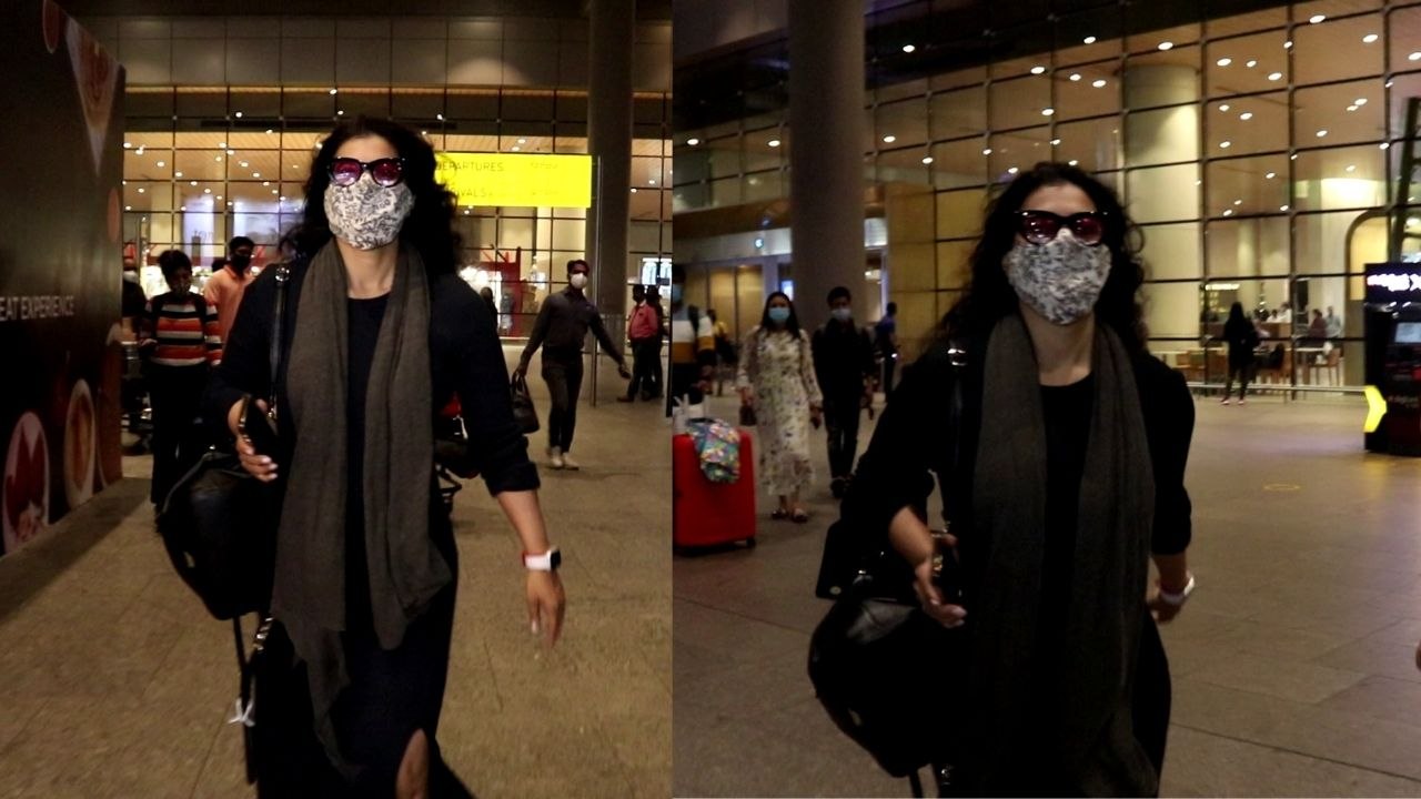 Kajol एयरपोर्ट पर भागती -भागती दिखी ; Watch video | FilmiBeat