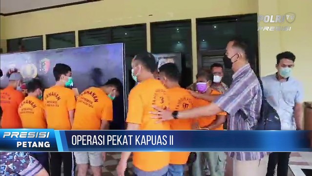 Polres kubu Raya Gelar Press Release Pengungkapan Operasi Pekat Kapuas 2021