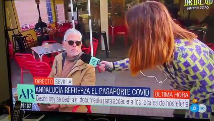 Zasca de uno de nuestros colaboradores a Telecinco cuando le preguntan por el pasaporte de Andalucía