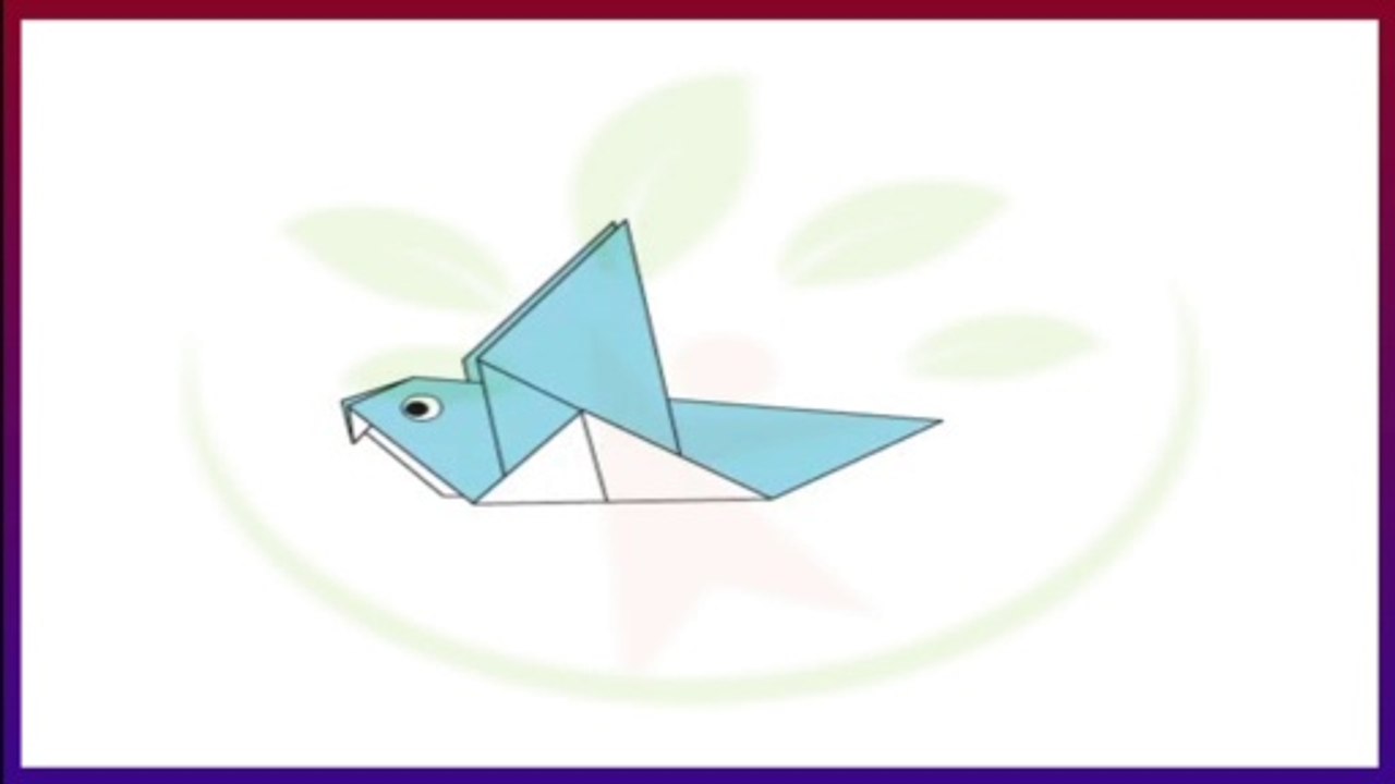 Origami art -  Paper Dove
